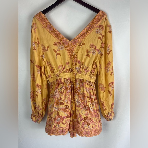 Spell & The Gypsy Bohemian Floral Romper Dress. Size Small - Picture 2 of 10